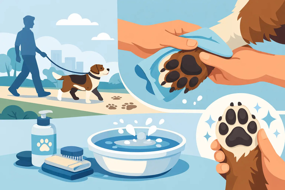 Dog Paw Cleaning Guide for Cleaner Walks