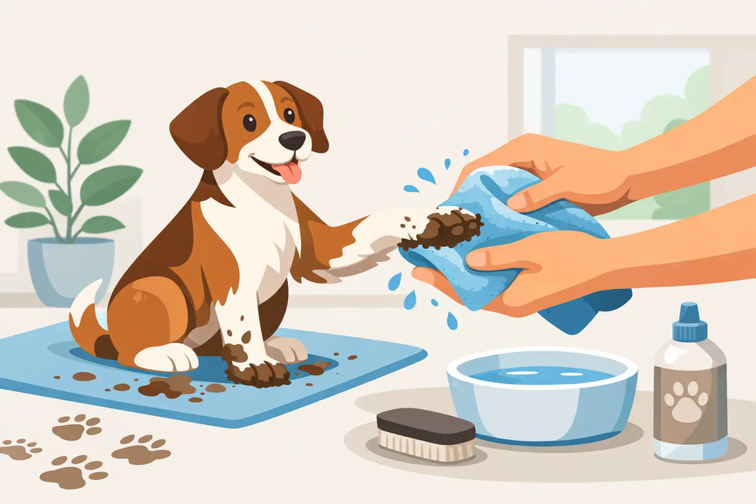 How to Clean Muddy Dog Paws Without the Mess