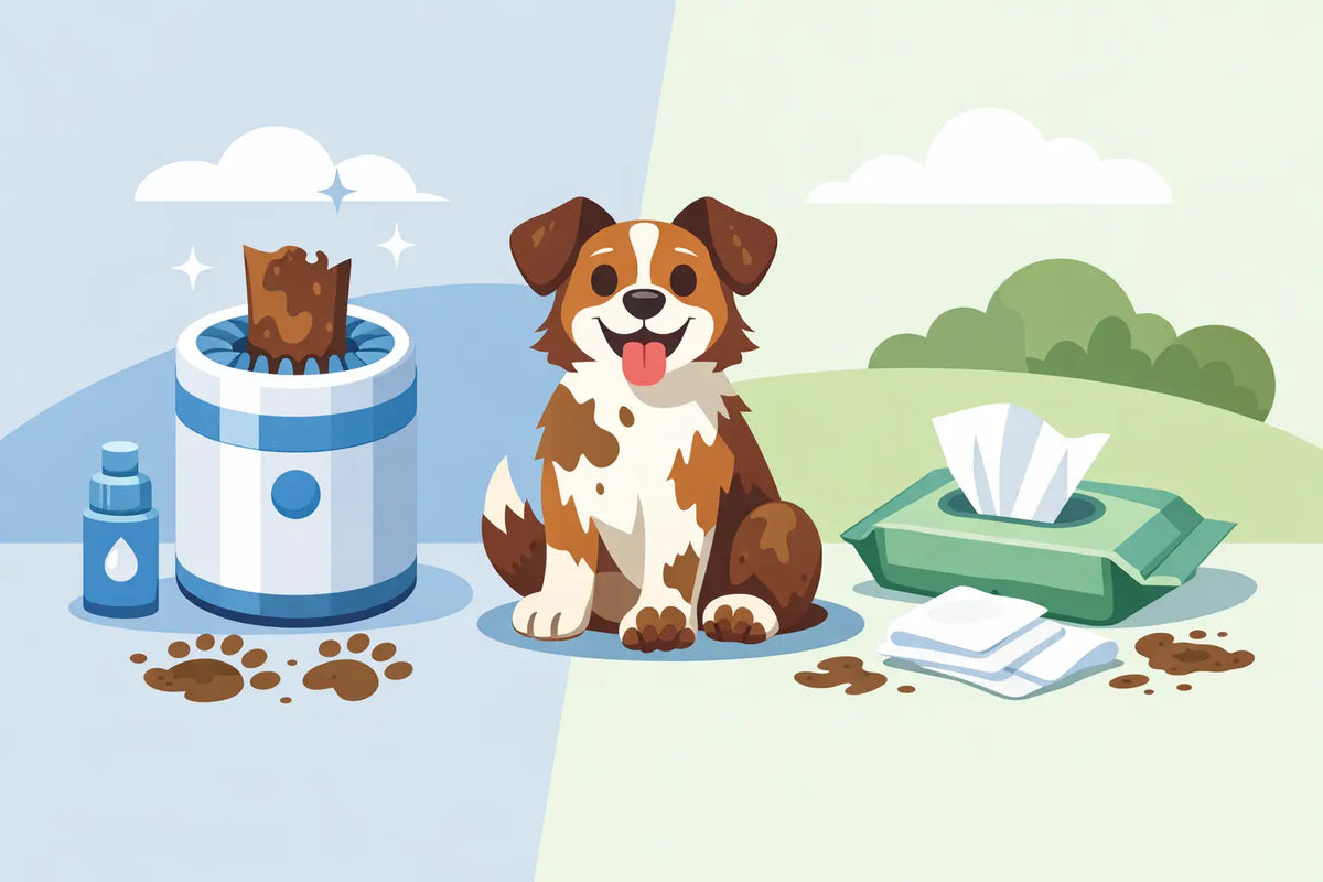 Electric Paw Cleaner vs Wipes for Muddy Dogs