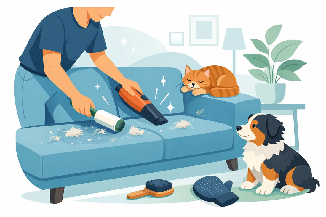 How to Remove Pet Hair From Furniture Fast