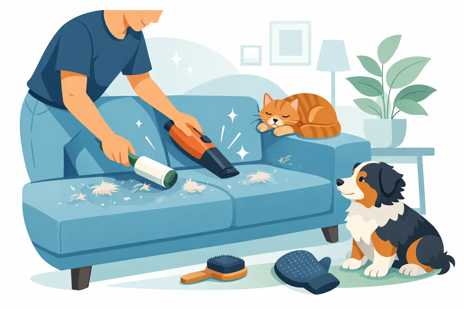 How to Remove Pet Hair From Furniture Fast