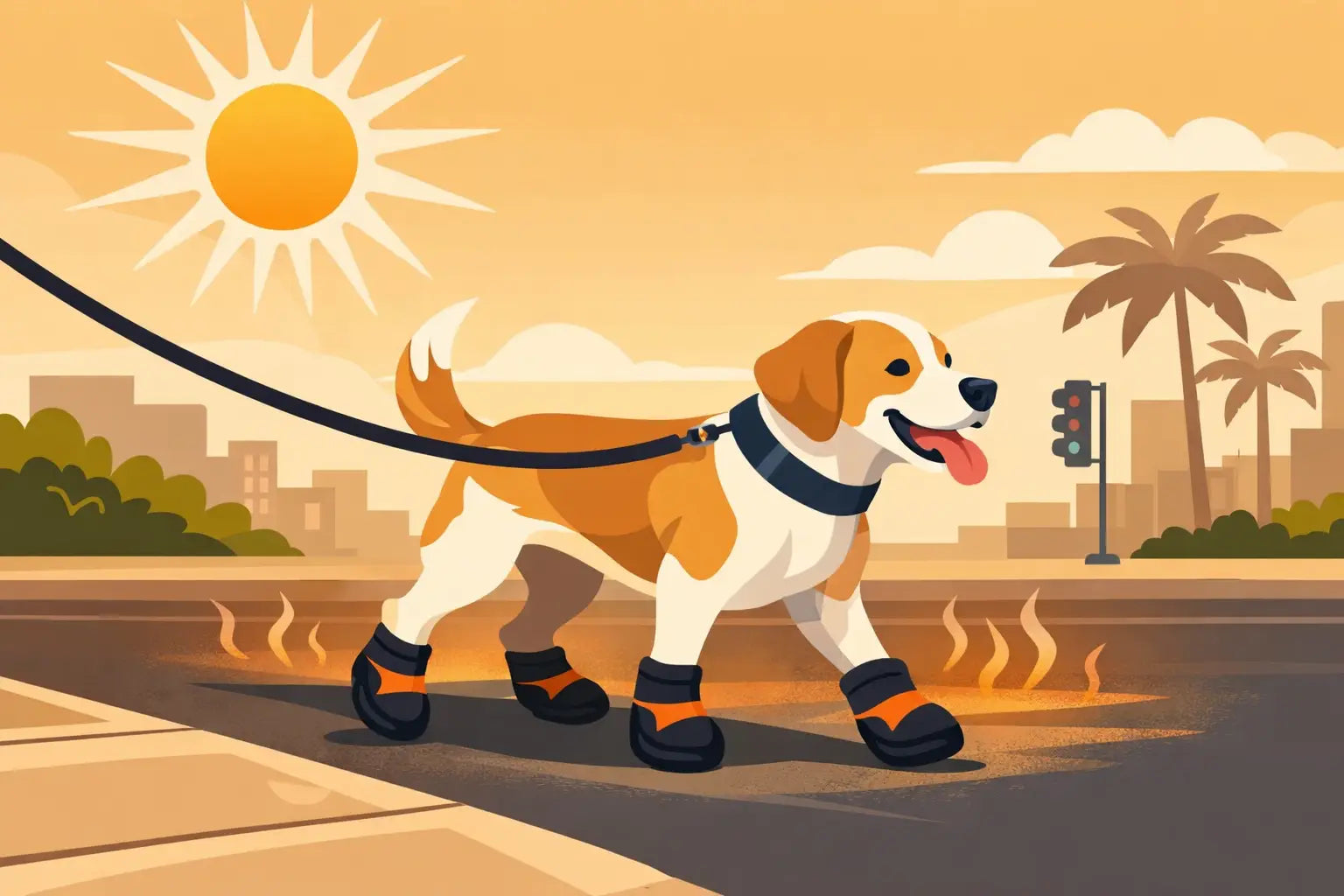 Dog Boots for Hot Pavement for Safer Walks