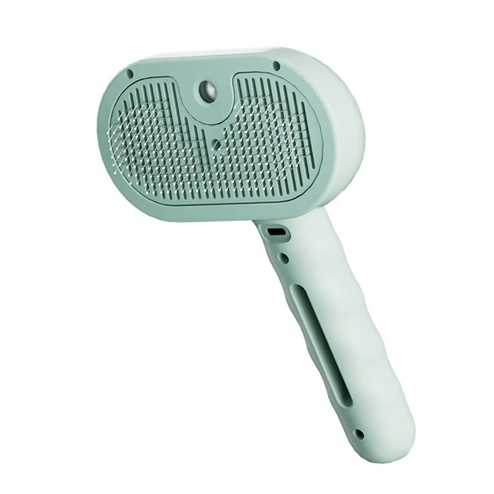 3 in 1 Cat Steam Brush Cat Grooming Brush with Release Button Cat Brush Pet Hair Cleaning Brush Comb for Cats Dogs Small Animals