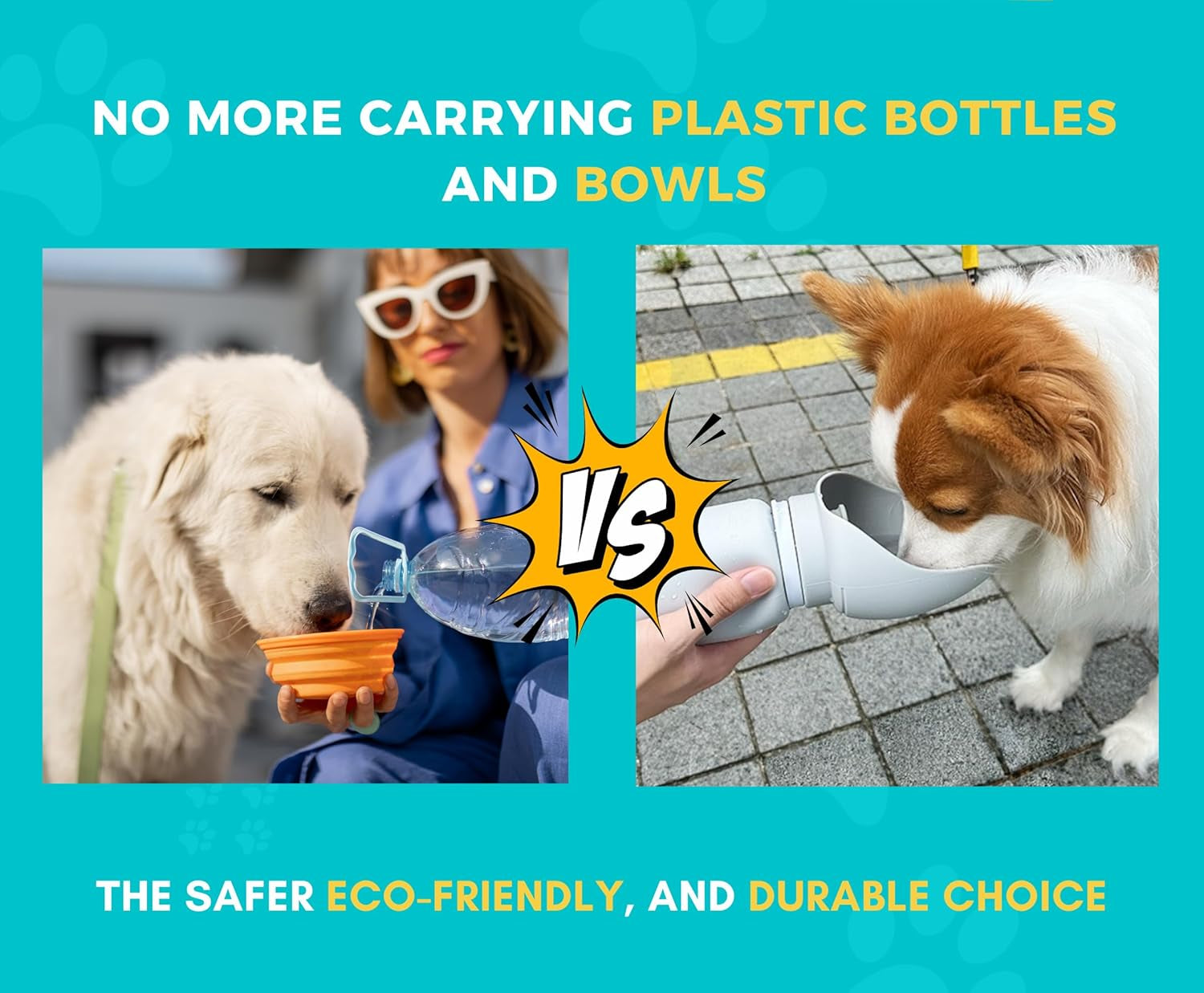 Petlix Trail Bottle — Portable Foldable Dog Water Bottle