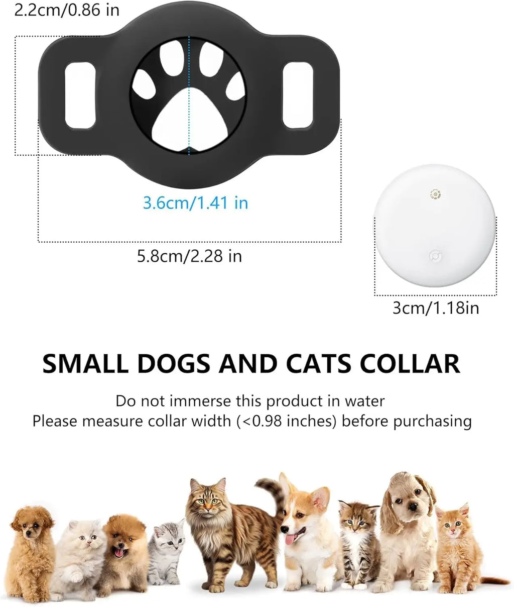 Bluetooth Cat & Dog Tracker Collar — Google Find My Compatible, Anti-Lost Pet Locator (Android Only)
