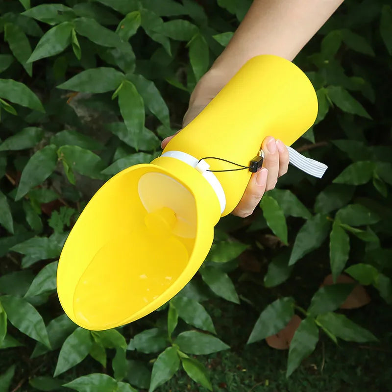 Petlix Trail Bottle — Collapsible Dog Water Bottle with Drinking Tray, Leak-Proof & Portable, 550ml