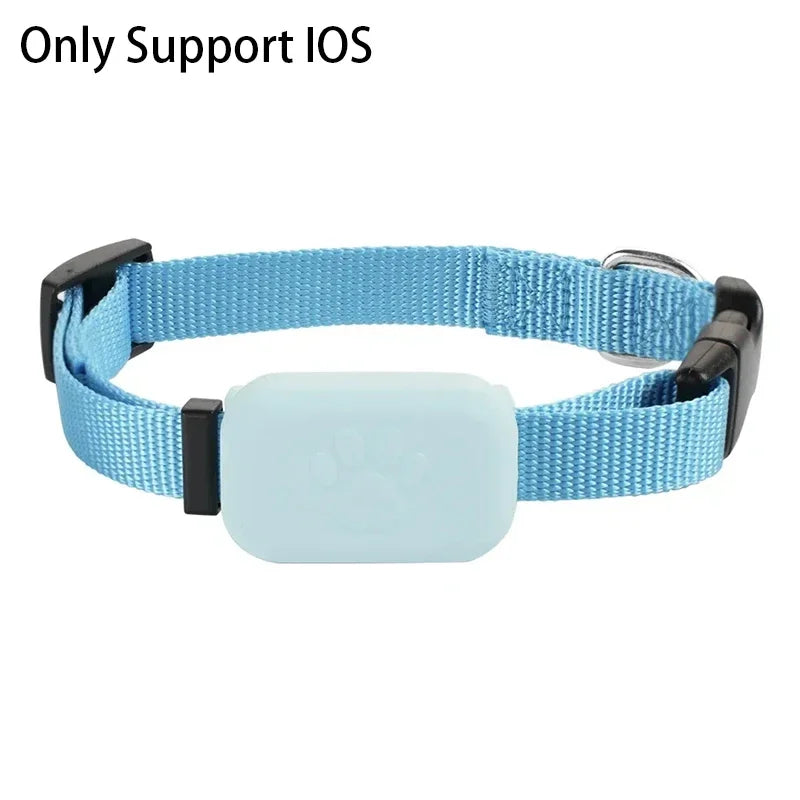 Pet GPS Tracker Collar for Cats & Dogs — Real-Time Tracking, Apple Find My Compatible (iOS), Waterproof, MFi Certified