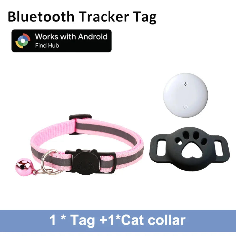 Bluetooth Cat & Dog Tracker Collar — Google Find My Compatible, Anti-Lost Pet Locator (Android Only)