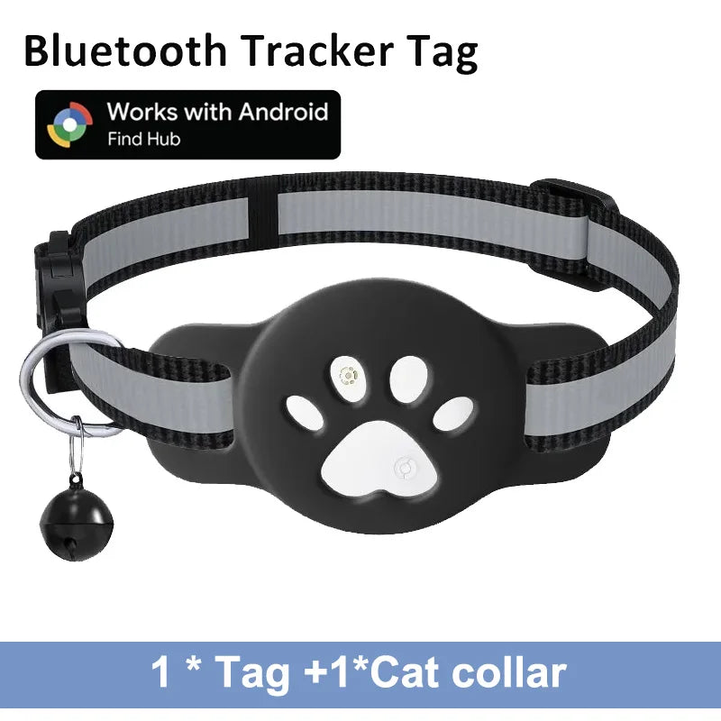 Bluetooth Cat & Dog Tracker Collar — Google Find My Compatible, Anti-Lost Pet Locator (Android Only)