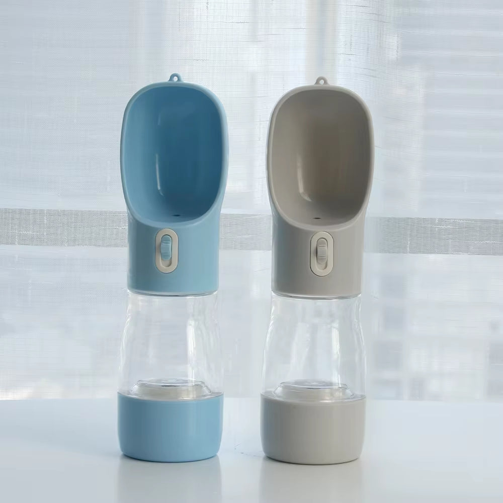 2In1 Portable Dog Water Bottle with Food Container for Large Small Pet Cat Water Feeder Bowl Water Dispenser Chihuahua Supplies