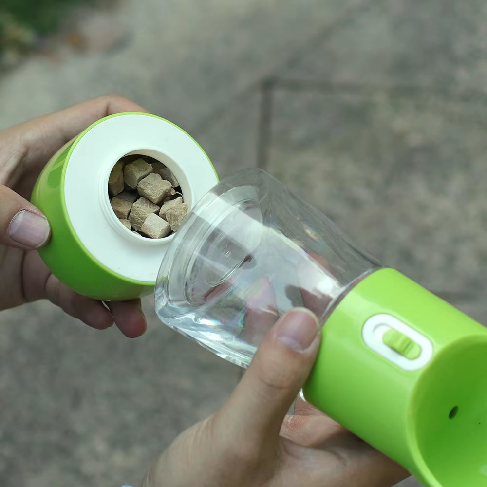 2In1 Portable Dog Water Bottle with Food Container for Large Small Pet Cat Water Feeder Bowl Water Dispenser Chihuahua Supplies